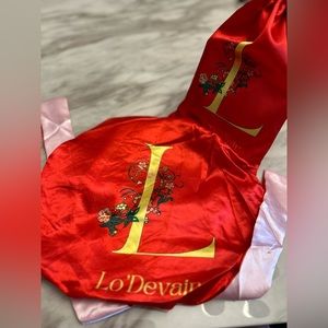 Red and Pink Silk Satin Bonnet ♥️